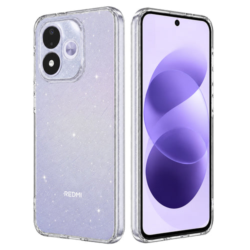 Husă pentru Xiaomi Redmi Note 17 4G / Redmi Note 17 5G, Techsuit SparkleSkin Series, Transparentă
