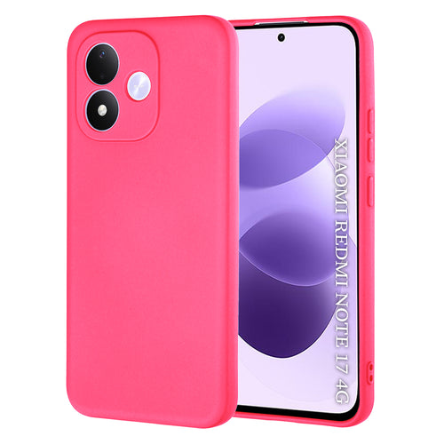 Husă pentru Xiaomi Redmi Note 17 4G / Redmi Note 17 5G, Techsuit SoftFlex, Roz fucsia