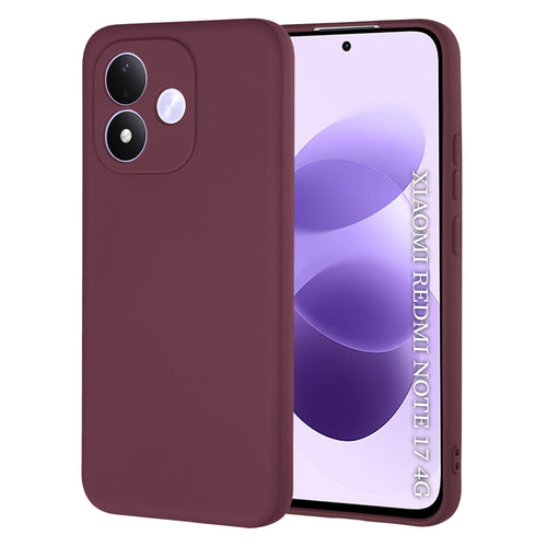 Husă pentru Xiaomi Redmi Note 17 4G / Redmi Note 17 5G, Techsuit SoftFlex, Bordo
