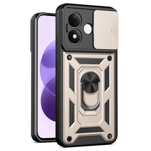 Husa pentru Xiaomi Redmi Note 17 4G / Redmi Note 17 5G, Techsuit CamShield Series, Aurie