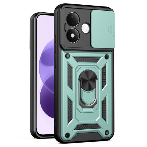 Husă pentru Xiaomi Redmi Note 17 4G / Redmi Note 17 5G, Techsuit CamShield Series, Verde