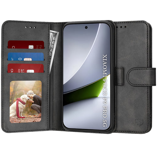 Husă pentru Xiaomi Poco F9 Pro, Techsuit Diary Book, Neagră