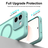 Husă pentru Xiaomi Redmi Note 17 4G / Redmi Note 17 5G, Techsuit HaloFrost II MagSafe, Verde mentă