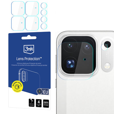 Folie protectie camera pentru Oppo Find X10 Pro Max, 3mk Lens Protection, set 4 bucati, Transparenta