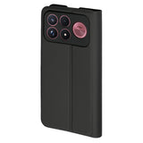 Husă pentru Xiaomi Poco F9 Ultra, Techsuit Magskin Book, Neagră