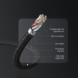 Cablu 3-in-1 USB la USB-C, Lightning, Micro-USB Nillkin Swift Pro, 60W, 1.5m, Negru