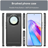 Husa pentru Honor Magic5 Lite, Techsuit Carbon Silicone, albastru