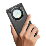 Husa pentru Honor Magic5 Lite, Techsuit Carbon Silicone, albastru