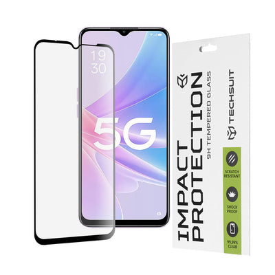 Folie de protectie pentru OPPO A58 5G, Techsuit 111D Full Cover / Full Glue Glass