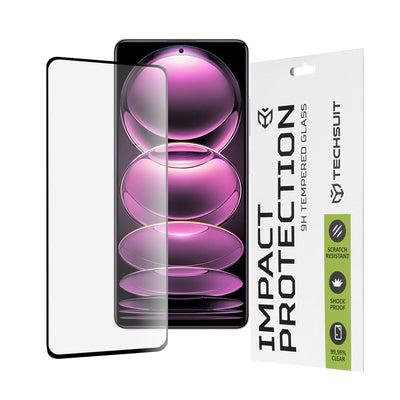 Folie de protectie pentru Xiaomi Redmi Note 12 Pro 5G, Techsuit 111D Full Cover / Full Glue Glass