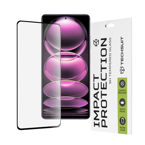 Folie de protectie pentru Xiaomi Redmi Note 12 Pro 5G, Techsuit 111D Full Cover / Full Glue Glass