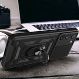 Husa pentru Samsung Galaxy S23, Techsuit CamShield Series, albastru