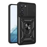 Husa pentru Samsung Galaxy S22 5G, Techsuit CamShield Series, albastru
