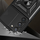 Husa pentru Samsung Galaxy S22 5G, Techsuit CamShield Series, albastru