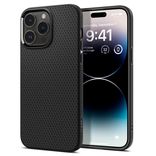 Husa pentru iPhone 14 Pro, Spigen Liquid Air (ACS04957), negru