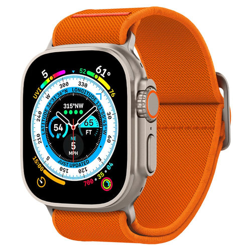 Curea pentru Apple Watch 6 44mm, Spigen Fit Lite Ultra (AMP05986), portocaliu