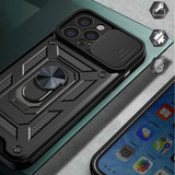 Husa pentru iPhone 14, Techsuit CamShield Series, albastru