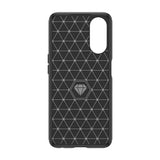 Husa pentru OPPO A58 5G, Techsuit Carbon Silicone, albastru