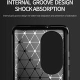Husa pentru OPPO A58 5G, Techsuit Carbon Silicone, albastru