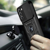 Husa pentru Samsung Galaxy S21 FE 5G, Techsuit CamShield Series, albastru