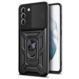 Husa pentru Samsung Galaxy S21 FE 5G, Techsuit CamShield Series, albastru