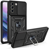 Husa pentru Samsung Galaxy S21 FE 5G, Techsuit CamShield Series, albastru