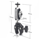 Techsuit Bike Handlebar Mount (JX-006), pentru GoPro, 1/4 Screw, Multifunctional, Negru