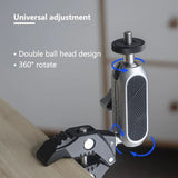 Techsuit Bike Handlebar Mount (JX-006), pentru GoPro, 1/4 Screw, Multifunctional, Negru
