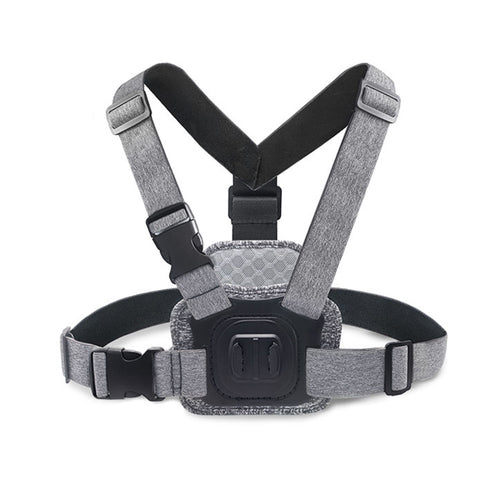 Techsuit Camera Holder (JX-002), pentru GoPro cu magnetic Base, Chest Wear, Gri