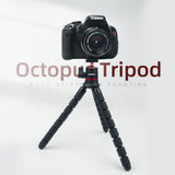 Techsuit Octopus Tripod (JX-004), pentru Phone and GoPro Action Camera, portabil, Flexible, Negru