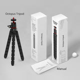 Techsuit Octopus Tripod (JX-004), pentru Phone and GoPro Action Camera, portabil, Flexible, Negru