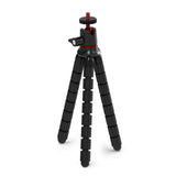 Techsuit Octopus Tripod (JX-004), pentru Phone and GoPro Action Camera, portabil, Flexible, Negru