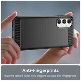 Husa pentru Samsung Galaxy A24, Techsuit Carbon Silicone, negru