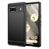 Husa pentru Google Pixel 7a, Techsuit Carbon Silicone, albastru