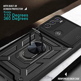 Husa pentru Motorola Moto E20, Techsuit CamShield Series, albastru