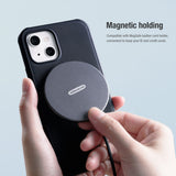 Husa Nillkin compatibila cu iPhone 15 Pro, MagSafe/Magnetic, policarbonat, Negru