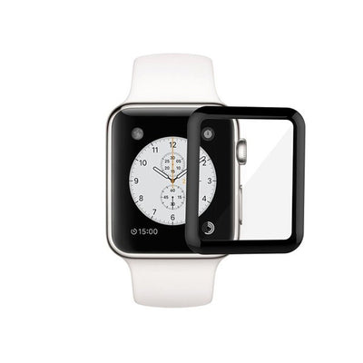 Folie sticla securizata 3D pentru Apple Watch 41mm, Neagra