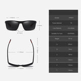 Ochelari de soare Techsuit Sunglasses Polarised TR90 (MM101), polarizati, UV400, negru;gri