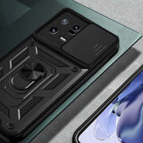 Husa pentru Xiaomi 13, Techsuit CamShield Series, albastru