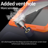 ShellBox Diving Waterproof Professional Case, pentru Phones cu max. 6.8, IPX8, 15m Deep + 1h Underwater Time, Negru