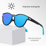 Ochelari de soare Techsuit Sunglasses Polarised TR90 (TR7545), polarizati, UV400, negru;albastru