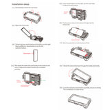 ShellBox Diving Waterproof Professional Case, pentru Phones cu max. 6.8, IPX8, 15m Deep + 1h Underwater Time, Negru