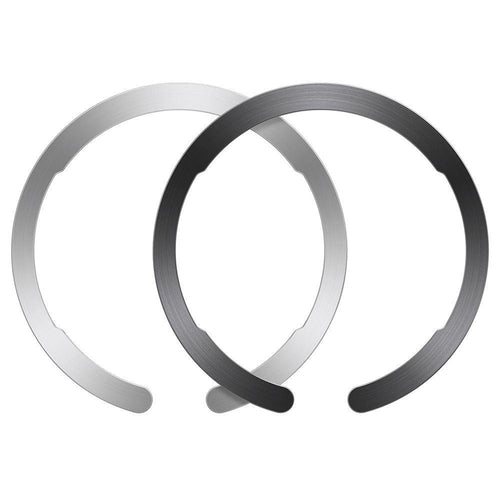 Adaptor ESR Adapter Halolock (2 pack), Compatible cu MagSafe, Universal Phone Ring pentru Samsung, iPhone, Negru;gri