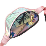 Techsuit Casual Waist Bag (CWB2), Transparent, cu Belt pentru Recreational Activity, Fitness, Albastru