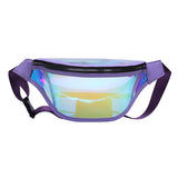Techsuit Casual Waist Bag (CWB2), Transparent, cu Belt pentru Recreational Activity, Fitness, Albastru