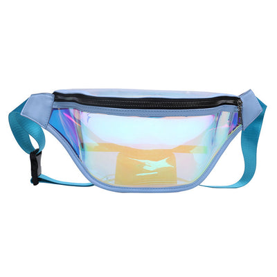 Techsuit Casual Waist Bag (CWB2), Transparent, cu Belt pentru Recreational Activity, Fitness, Albastru