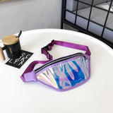 Techsuit Casual Waist Bag (CWB2), Transparent, cu Belt pentru Recreational Activity, Fitness, Albastru