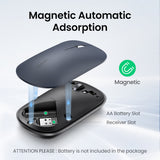 Mouse wireless UGREEN MU001 (90372), 2.4GHz, Slim Design, Reglabil DPI (1000-4000), negru