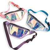 Techsuit Casual Waist Bag (CWB2), Transparent, cu Belt pentru Recreational Activity, Fitness, Albastru