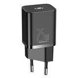 Incarcator retea Baseus Super Si (Tzccsup-L01), Type-C Cable Included, USB-C, PD25W, 3A, 1m, negru
